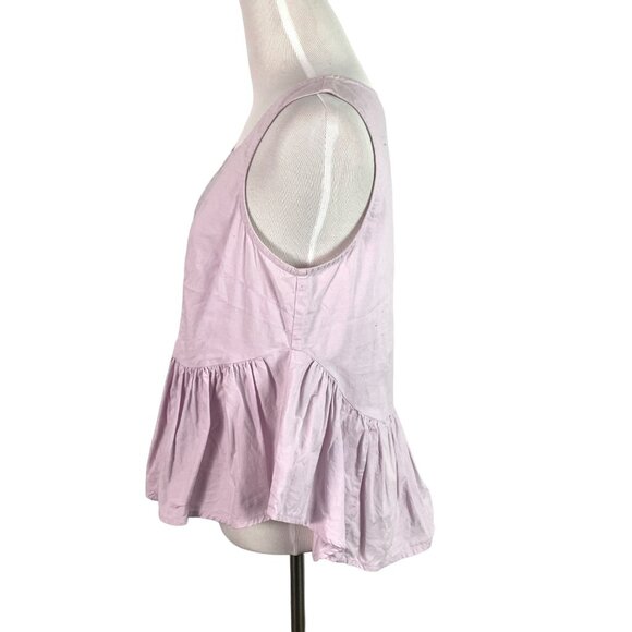 🟣🟣🟣 VANESSA VIRGINIA Women's Size 8 Lavender Purple Sleeveless Tunic Blouse - Picture 3 of 9